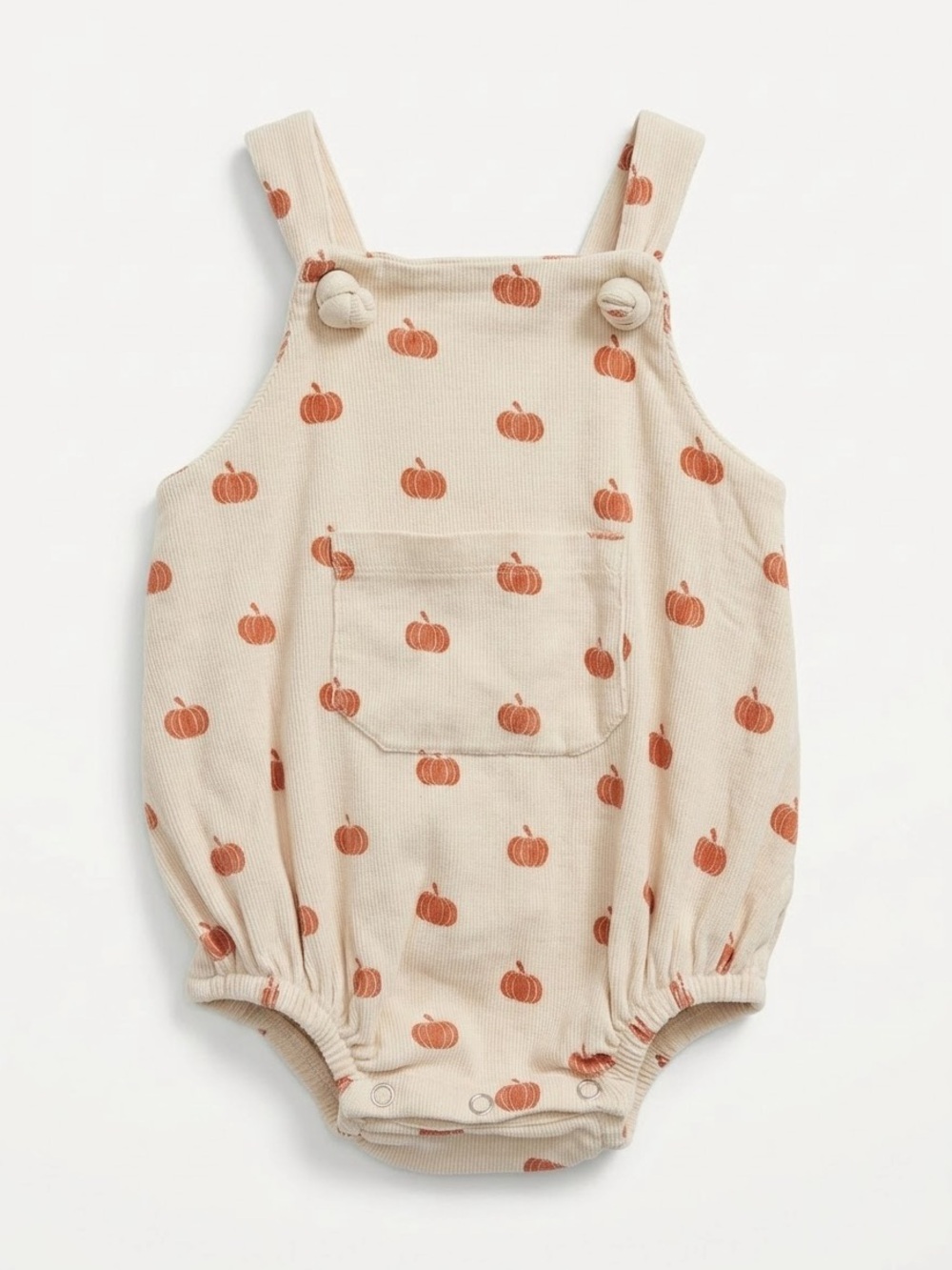 Kate Quinn Pumpkin Bubble 18-24 Months Ribbed One Piece Fall Autumn Neutral